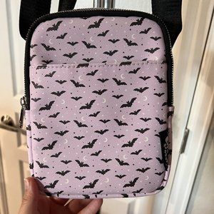 Lavender Bats Crossbody Bag by Em and Sprout